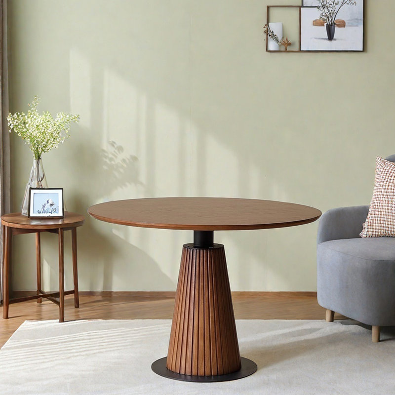 Carlane Pedestal Dining Table, 29.52”H x 43.30”L x 43.30”W