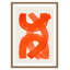 «Orange Strokes Print» par Haniff-129155881-129155876-129155833