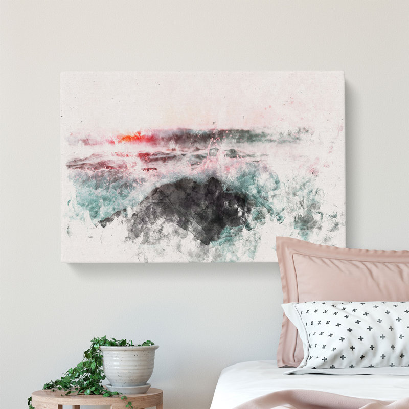 Ocean Splash - Wrapped Canvas, 50cm H x 76cm W x 3cm D