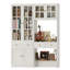 Armoire à livres, bibliothèque de rangement avec tiroirs et portes en verre -132944010