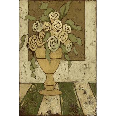 Small Golden Bouquet I by Megan Meagher - 1 Piece Wrapped Canvas Wall Art
