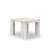 13 Pieces Extendable Dining Set Includes a Rectangle Xtenczar Dining Table and 12 Cream Linen Fabric Stackable Dining Chairs, Antique White-124569965-124569968-124569966