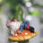  2 Piece Cute Gnomes on Mushroom Statues
