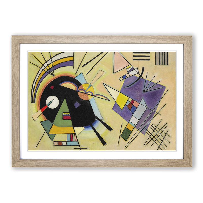 Abstract by Wassily Kandinsky - Framed Print, Oak