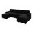 Rundey Corduroy Sleeper Sectional Pull Out Sofa Bed With Storage Seat-119112799