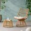 Chaise et table d'appoint