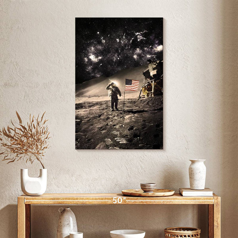Lelar Moon Landing, 36" H x 24" W