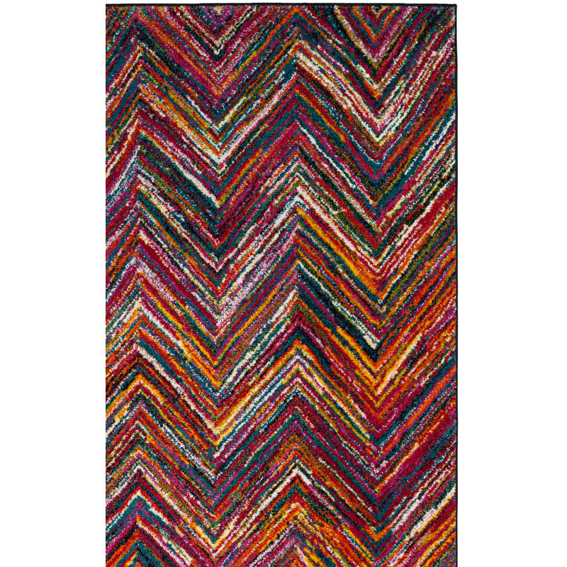 Miley Performance Chevron Rug, Rectangle 8' x 10'