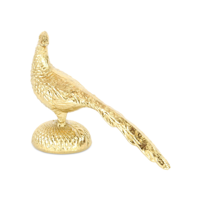 Figurine de paon en fonte Fynnigan