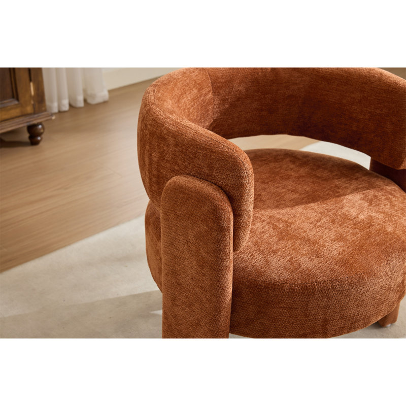 Chaise d'appoint moderne, Orange