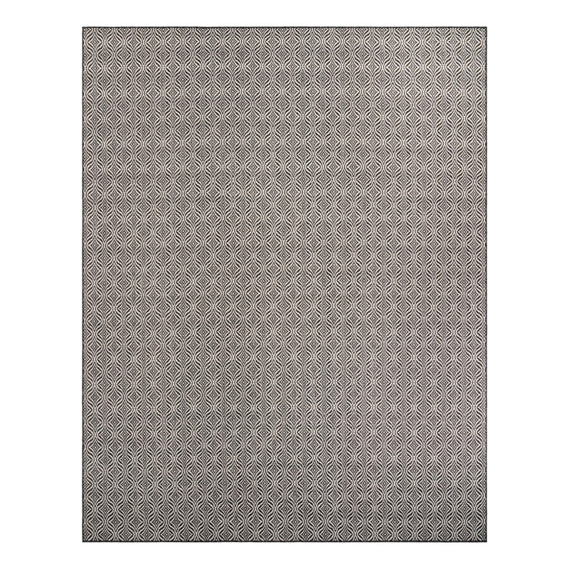 Tapis gris anthracite / ivoire Alishba, Rectangle 10 pi x 13 pi 1 po