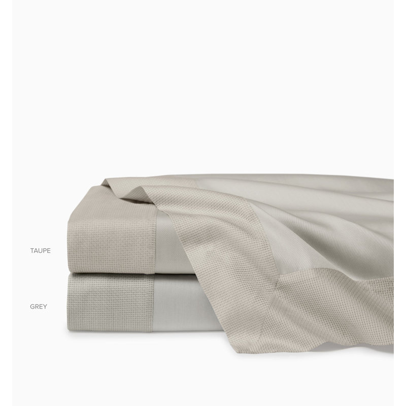 Carlotta Flat Sheet, Gray, Queen Flat Sheet