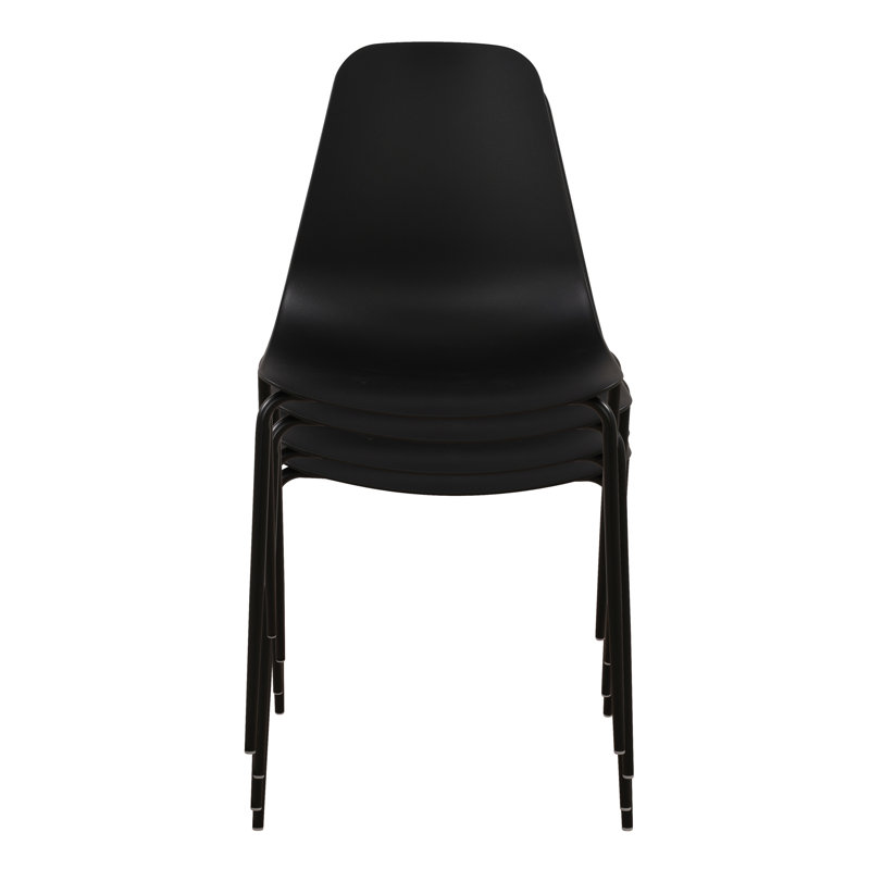 Isla Stackable Dining Chair (Set Of 4), Black