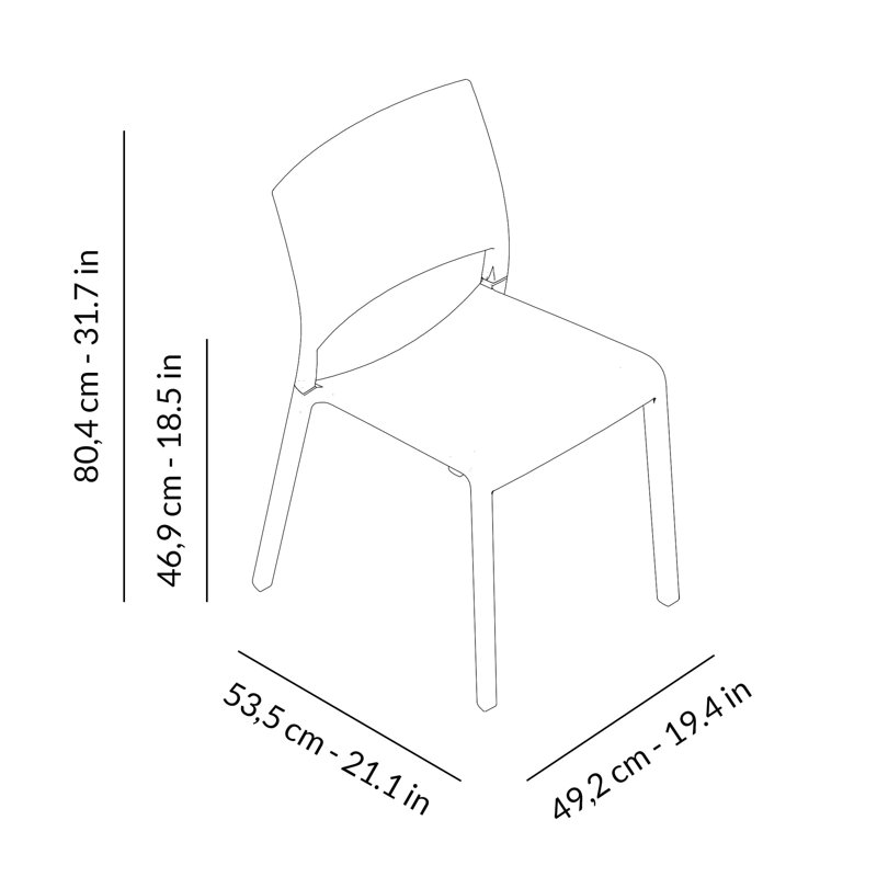 Fiona Outdoor Dining Side Chair, Chocolate