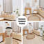 Armoire de rangement moderne moderne en bois massif avec buffet