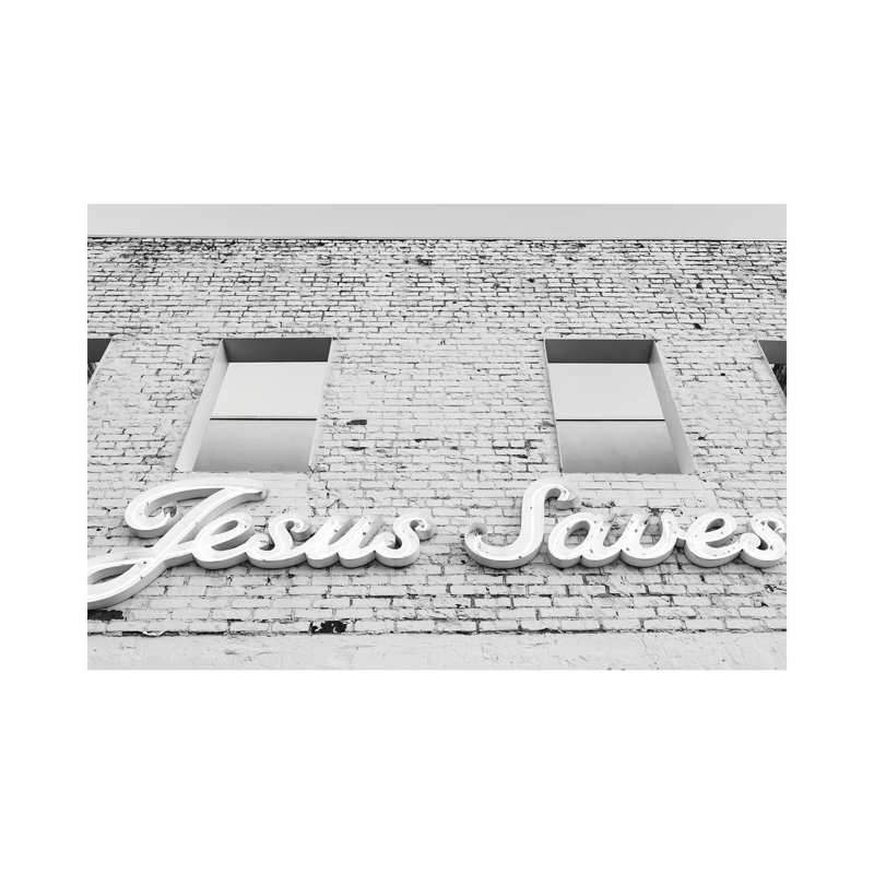 «Jesus sauve II» par Bethany Young - reproduction de photo sur toile tendue, H 26 po x l 40 po x 1,5 po