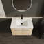 Oak 30 Inch Bathroom Vanity With Resin Countertop Sink, 2 Doors Bathroom Cabinet Set