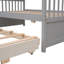 Lit simple superposé simple avec lit gigogne simple, lit superposé séparable avec tiroirs pour la chambre à coucher - Gris-643436753