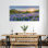  Toile de printemps, décorations murales sur toile, impressions de peinture de paysage naturel, affiche d'art d'arbre floral, grande scène de fleurs sauvages et de forêt pour le salon, bureau de chambre à coucher, 20 po x 40 po
