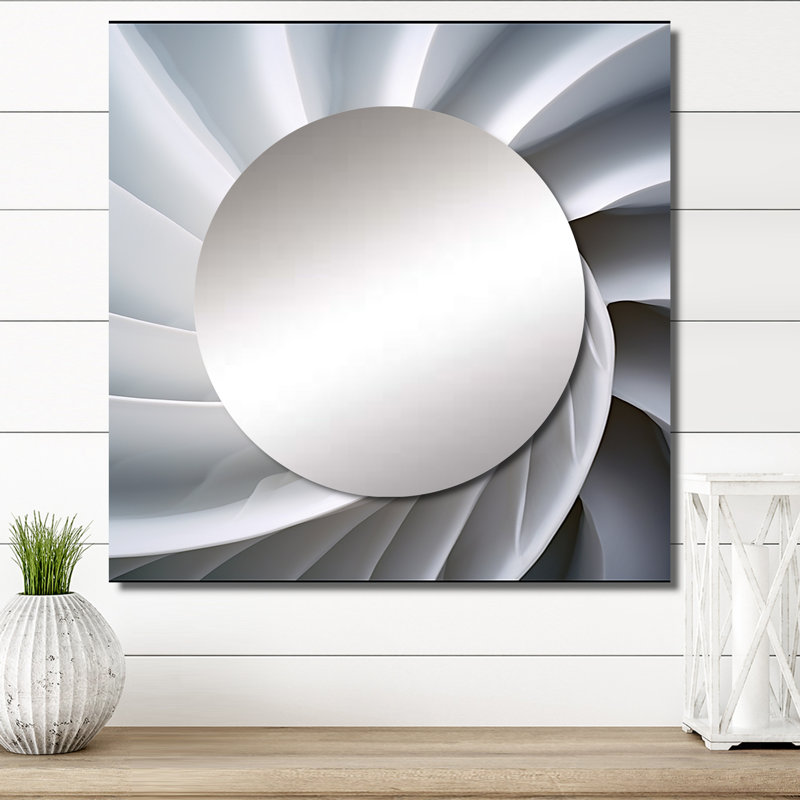 Glorietta - Miroir carré Nautilus pour décoration murale, 23 po x 23 po