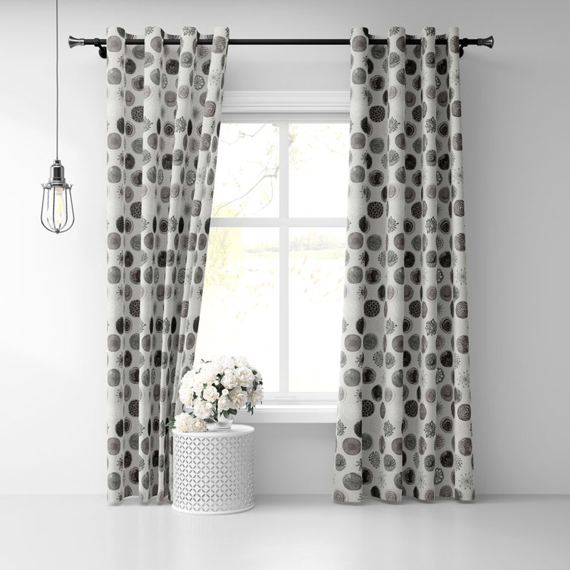 Paire de rideaux semi-transparents avec œillets Homer, l 50 po x L 90 po