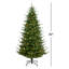 7.5' Lighted Artificial Spruce Christmas Tree