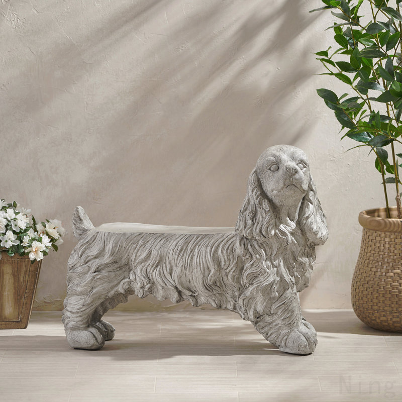 Statue chien cocker
