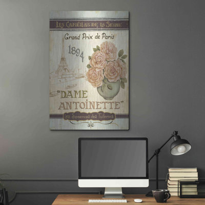«French Seed Packet II» par Daphne Brissonet, art mural en métal, 16 po x 24 po