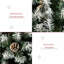 Sapin de Noël artificiel enneigé 6 pi avec branches réalistes, 61 pommes de pin et 800 pointes