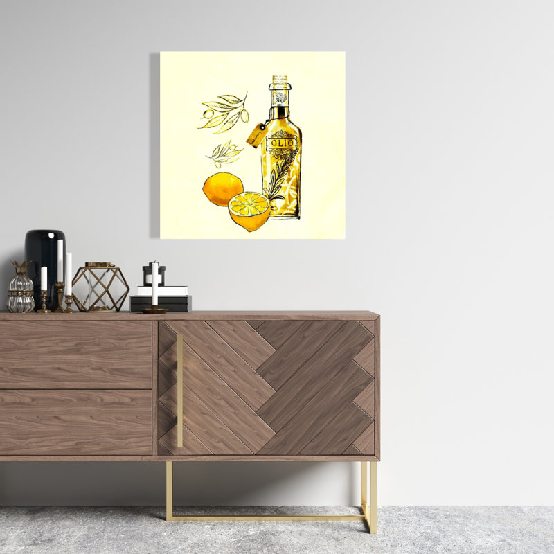 Lemons Canvas | Illustrative Home Decor Art