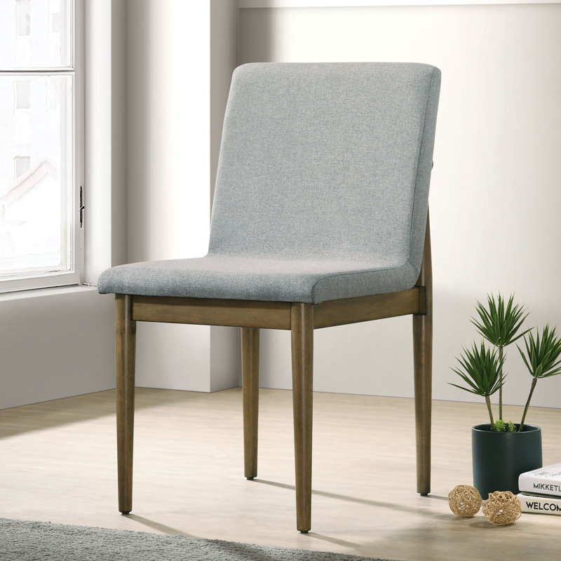 Chaise de salle à manger rembourrée en tissu Chislett