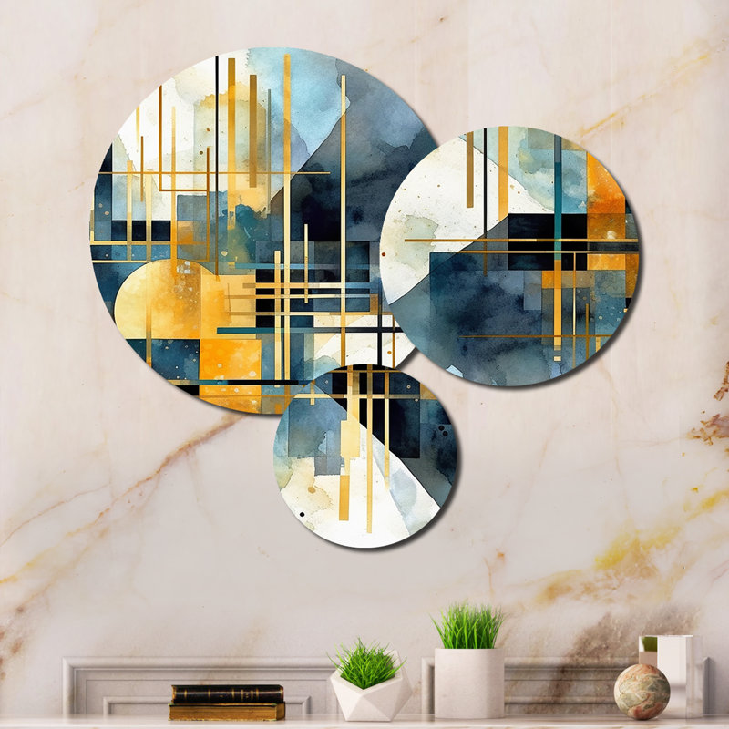 Abstract Wall Decor on Metal
