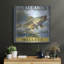 Art mural en métal luxueux «Walleye» par Jim Baldwin, 24 po x 24 po