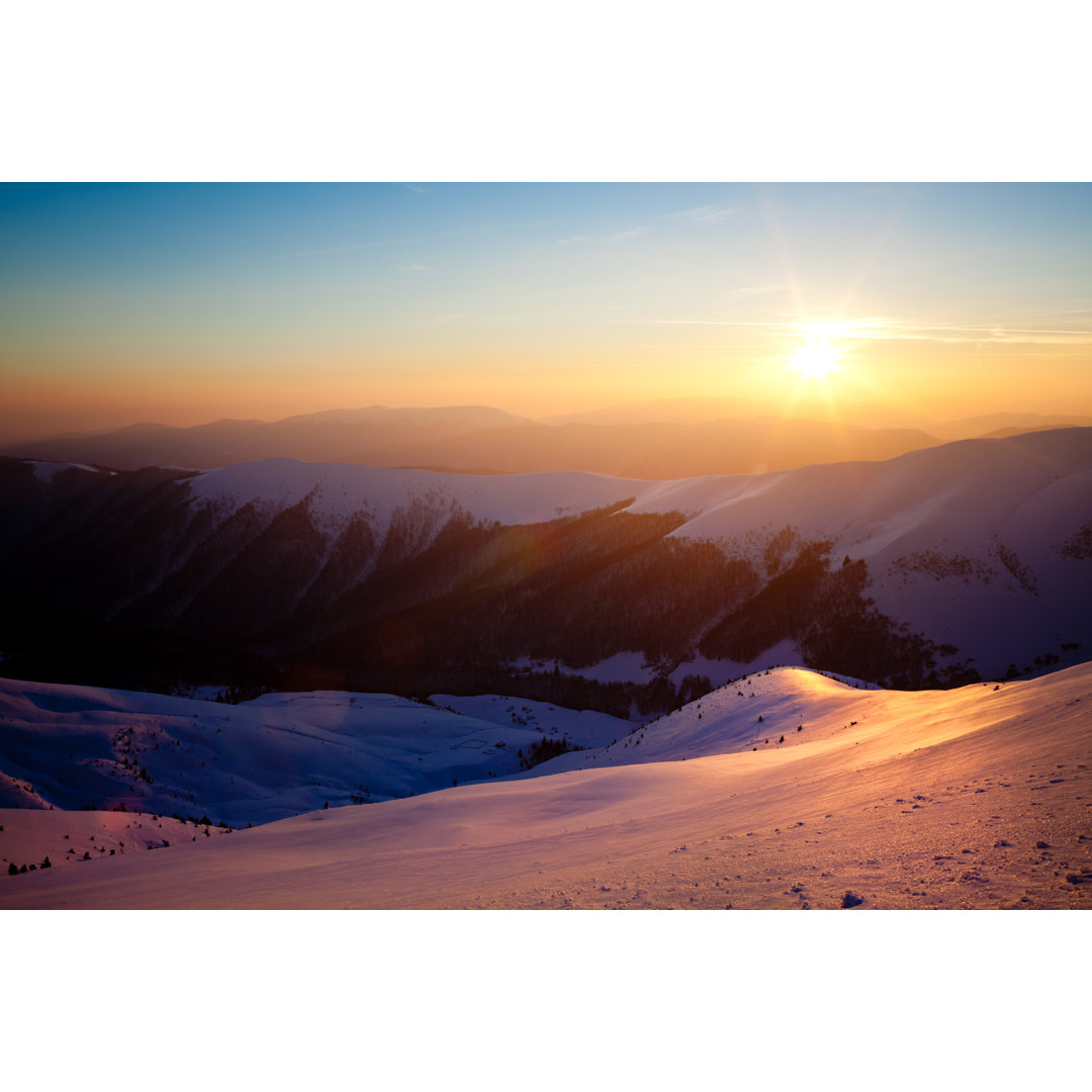 Mountain Sunshine von YouraPechkin - Leinwandbild