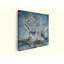 Reproduction d'art moderne, impression sur toile, peinture abstraite bleue et blanche pour la salle de bain et le salon, reproduction d'art-307530918