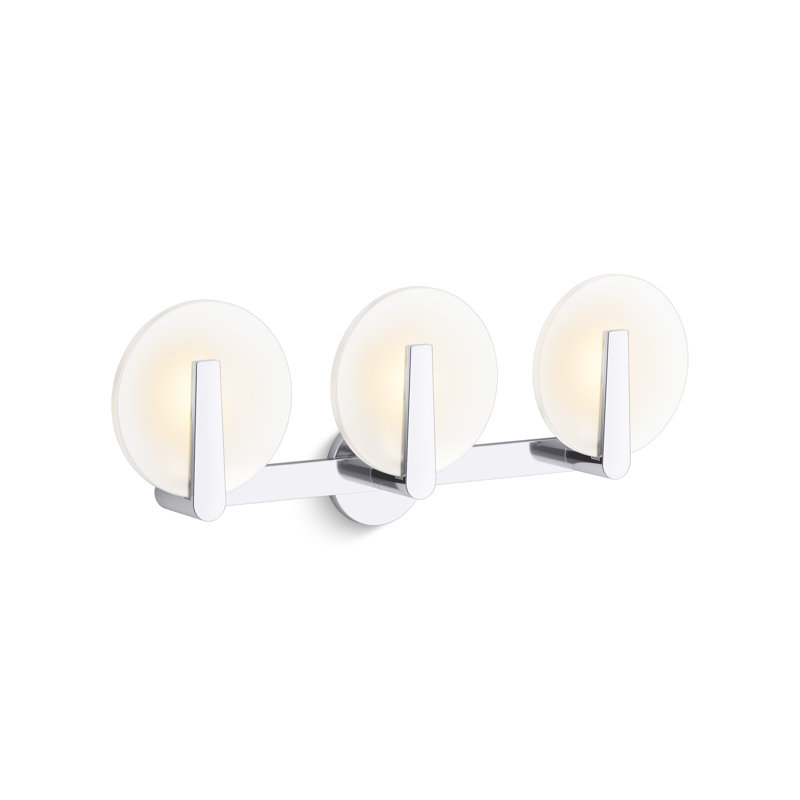 Hint Three-Light Sconce, Polished Chrome