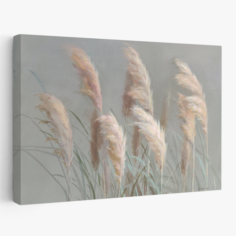 Pampas de jardin sur fond gris, H 24 po x l 16 po