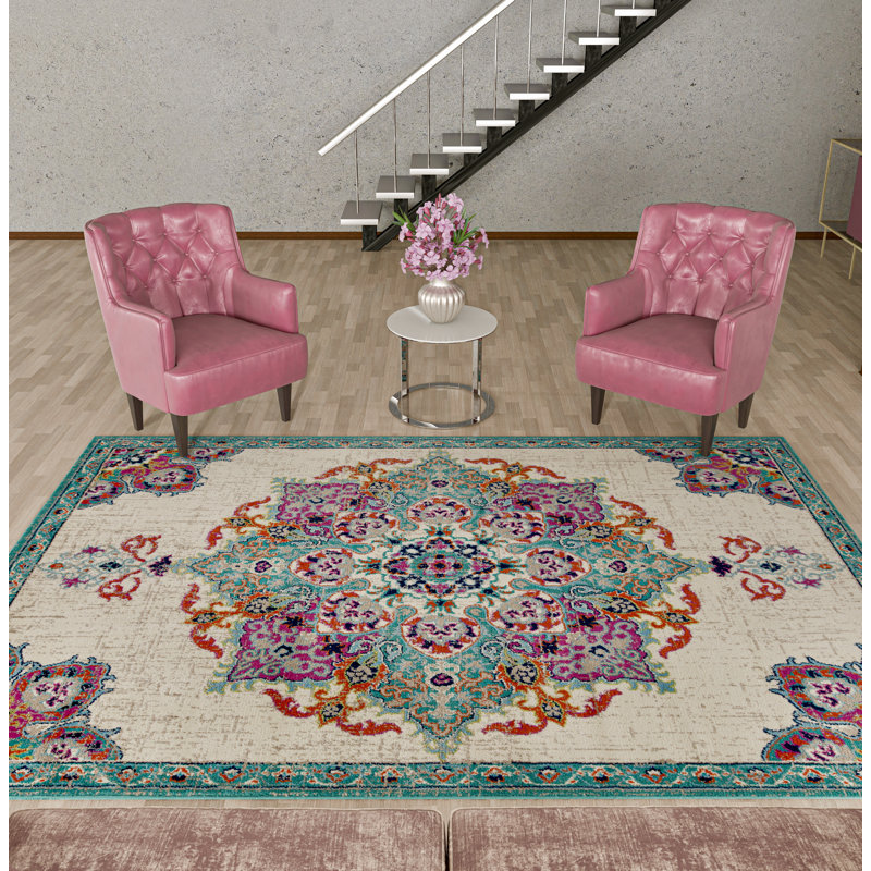 Tapis modernes Akitoshi Bev-440 pour le salon, Rectangle de 5 pi x 8 pi