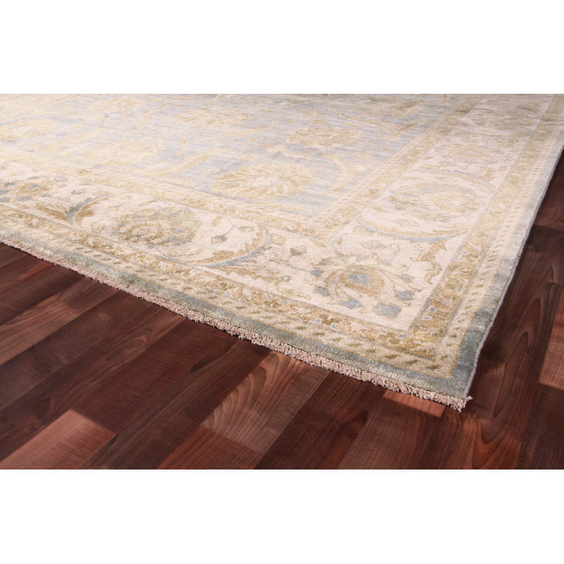 Antique Weave Oushak Wool Oriental Area Rug, Rectangle 14' x 14'8"