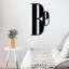 Élégant accessoire mural décoratif en métal, noir, 19,7 po x 11,4 po | Fabrication 100% métal, épaisseur: 0,05 pouce | Parfait pour la décoration intérieure, l'esthétique moderne et l'ajout d'art mural unique