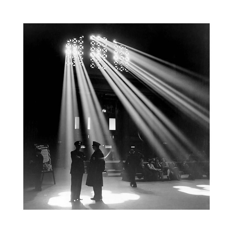 Chicago Union Station by Jack Delano - Wrapped Canvas Print, 45.72 cm H x 45.72 cm W x 3.175 cm D