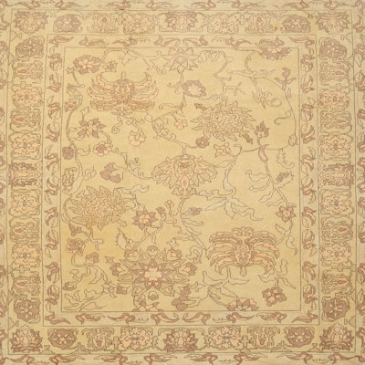 Tapis beige/gris traditionnel Enes