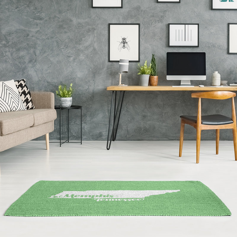 Tapis de zone verte tennessee Memphis, Rectangle 5 pi x 7 pi