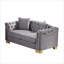 Canapé-lit 62 po en velours Chesterfield-129701897