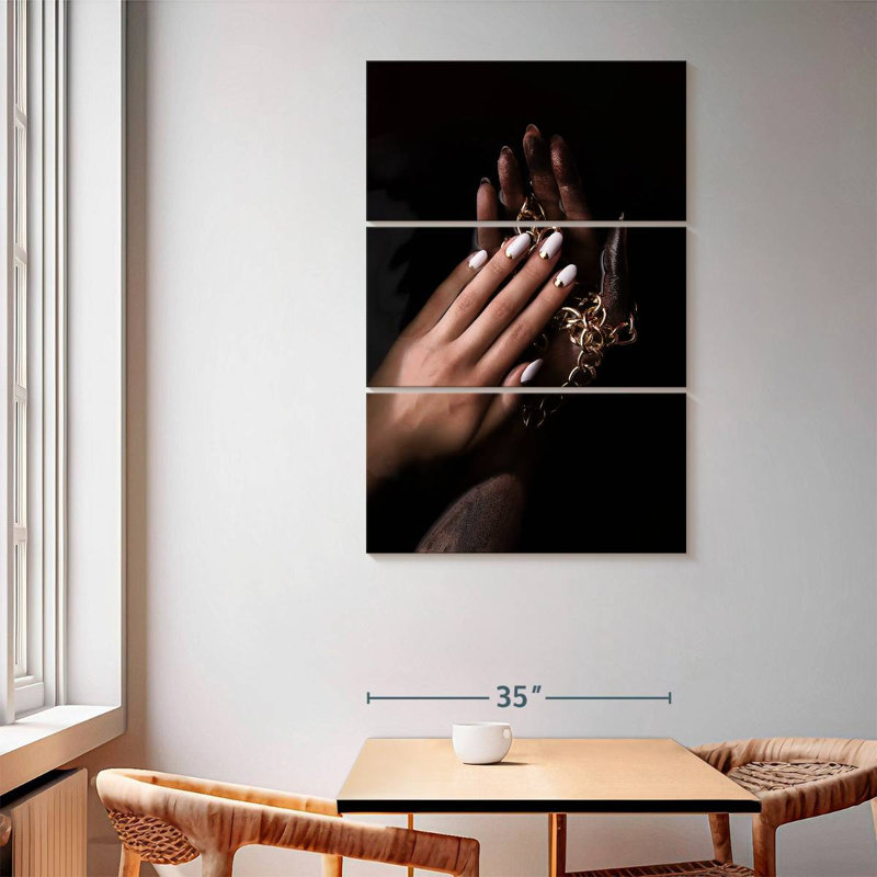 Chic Minimalist Nails, 65" H x 42" W