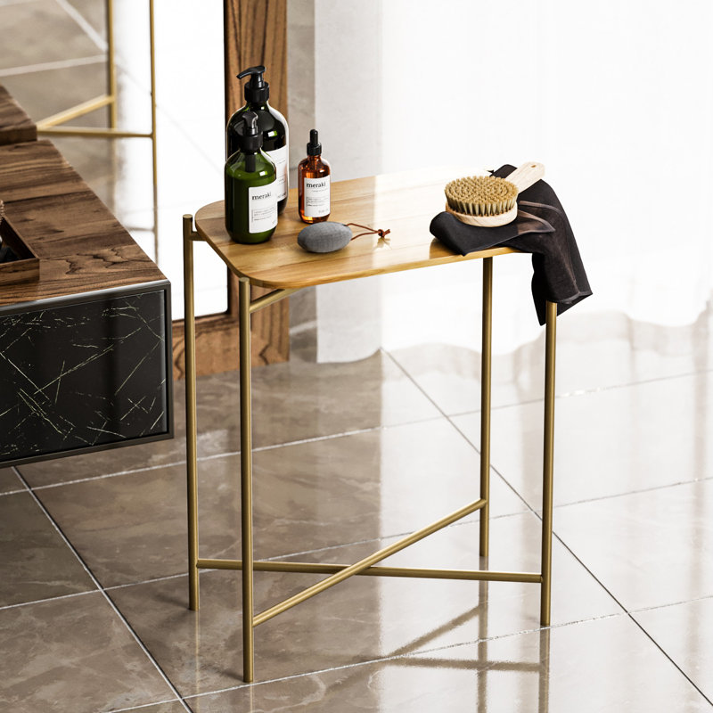 Glorias End Table, Gold