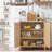 Sideboard Buffet Cabinet With Storage, 31.5" Arc-Shaped Credenza With 2 Doors & Adjustable Shelves, Mid Century Modern Coffee Bar Cabinet For Kitchen, Living Room, Entryway-54099599-64397794