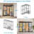 76'' Metal Freestanding Garment Rack-104191586