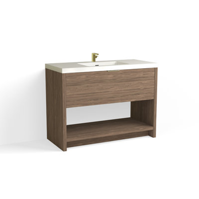 Vista 48" W Freestanding Single Bathroom Vanity