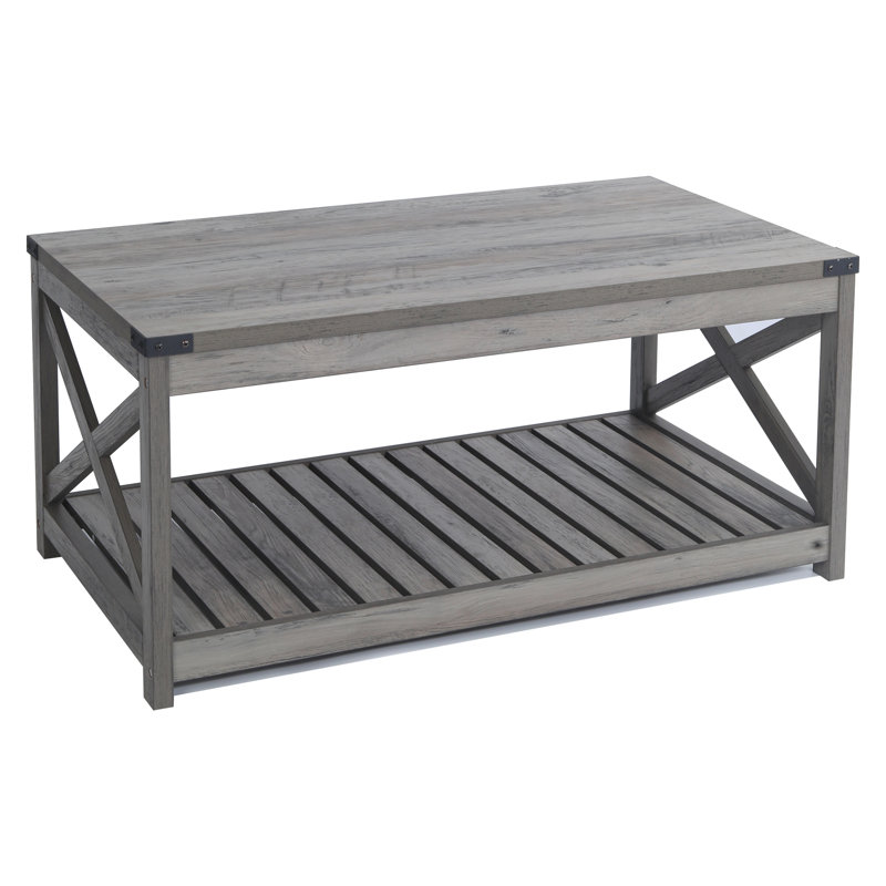 Shardea Coffee Table, Washed Oak, Washed Oak